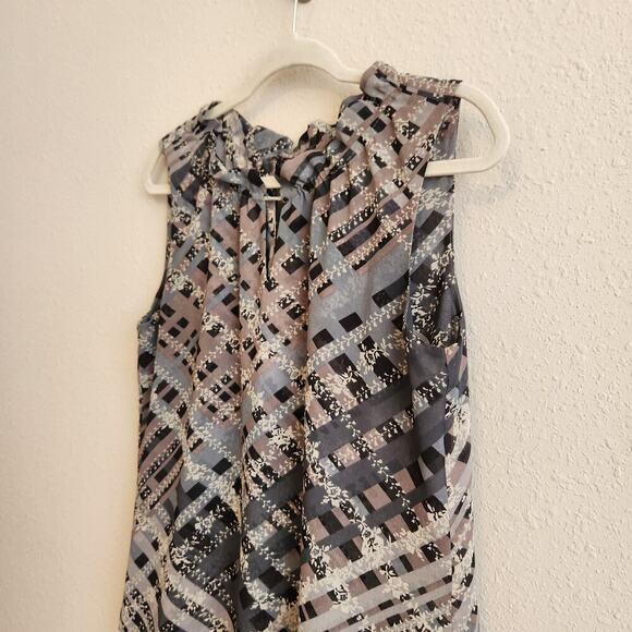 CAbi #3451 Graphic Trellis Sleeveless Top Style Size Small - Picture 6 of 12